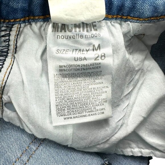 Machine Distressed Ripped Denim Skirt Size M - Picture 6 of 10